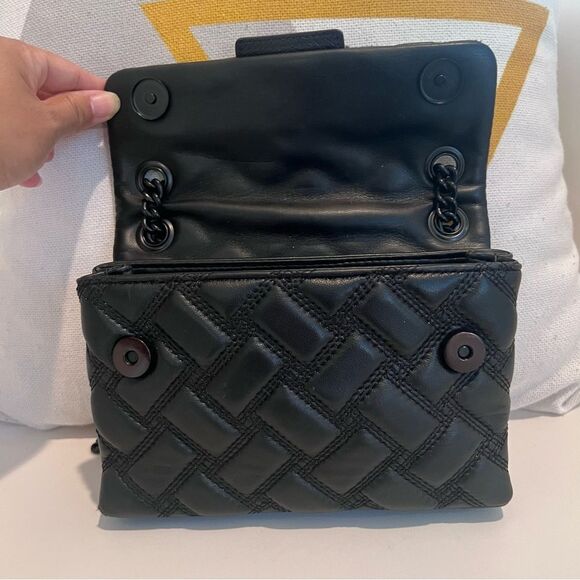 Kurt Geiger Mini Kensington Drench Bag Leather Black - Picture 3 of 9